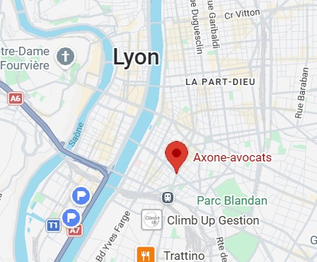 Accès Axone Avocats via Google Map